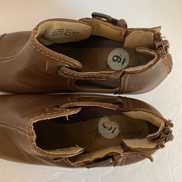 Earth Origins Ankle Boots Peep-toe Zip-up back - Picture 9 of 14